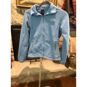 The North Face Women's Fleece Jacket Full Zip Blue Size S
